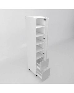 Melamine Pantry 1 Door and 2 Drawers