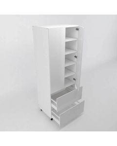 Melamine Pantry 2 Doors & 2 Drawers