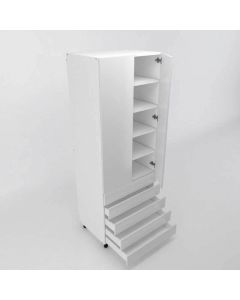 Melamine Pantry 2 Doors & 5 Drawers